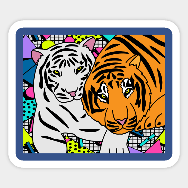 Patty Tiger Wild Animals Sticker by flofin